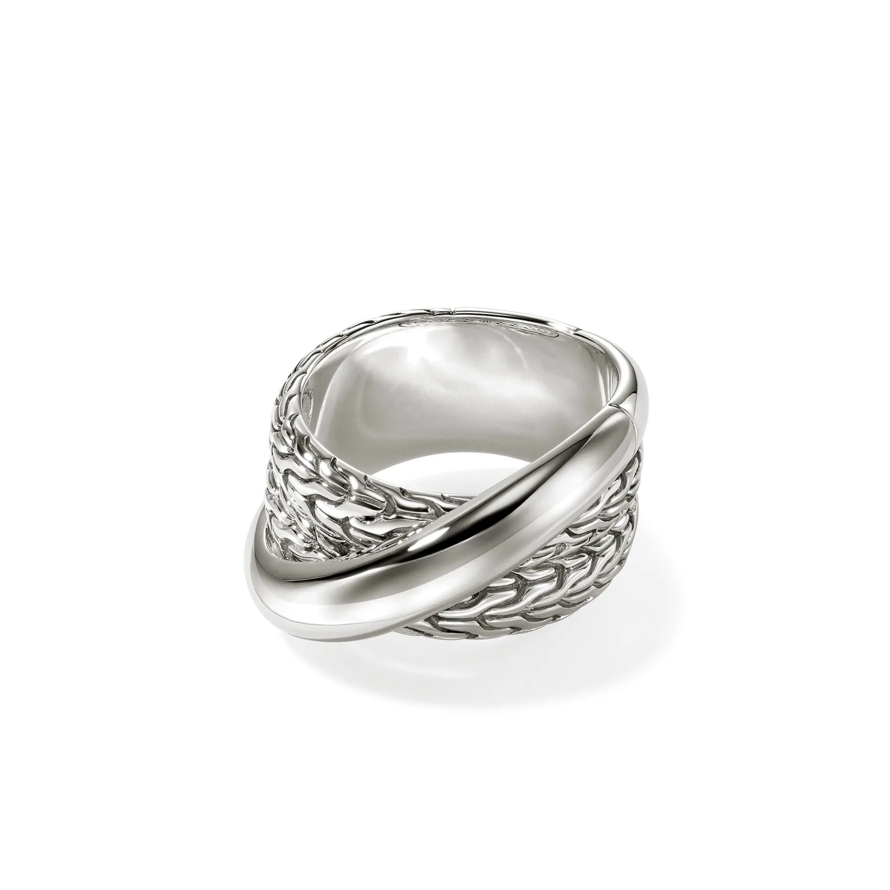 Women John Hardy JH Essential Crossover Ring, Sterling Silver