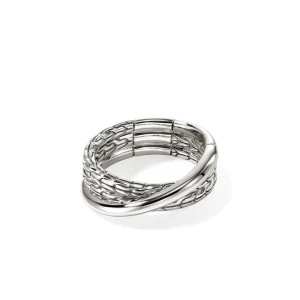 Women John Hardy JH Essential Crossover Ring, Sterling Silver