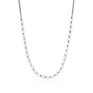 Women John Hardy JH Essential Pearl Necklace, Sterling Silver, 2.5MM