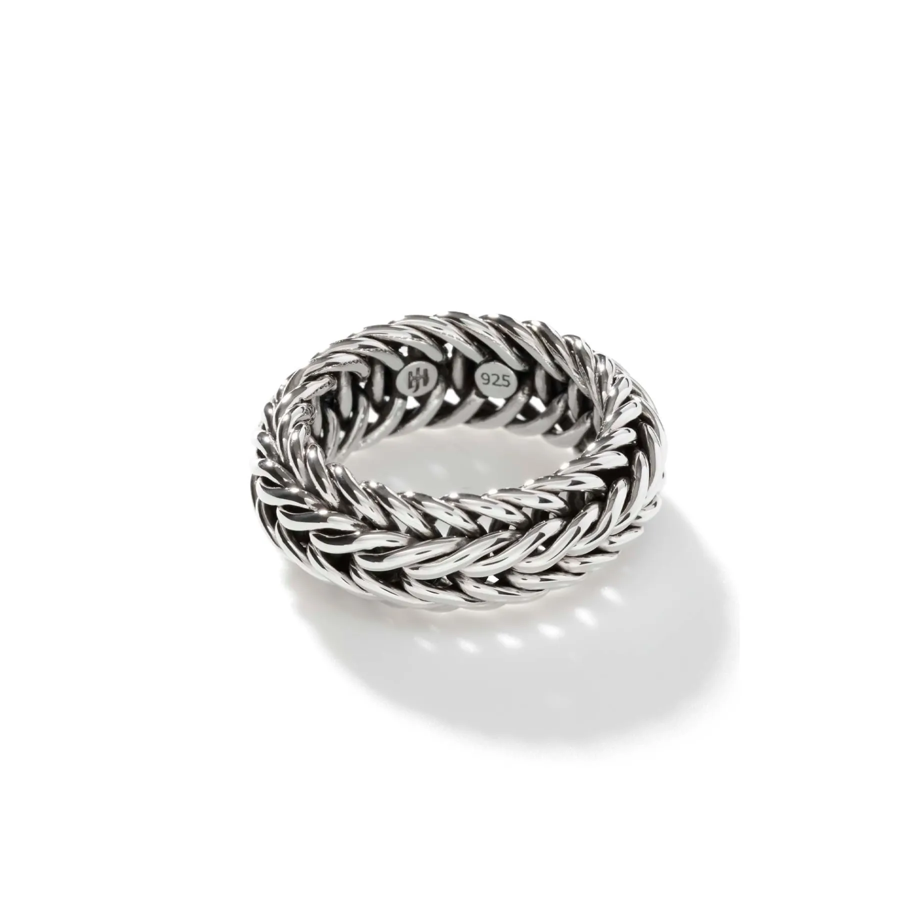 Women John Hardy Kami Chain Band Ring, Sterling Silver, Wide