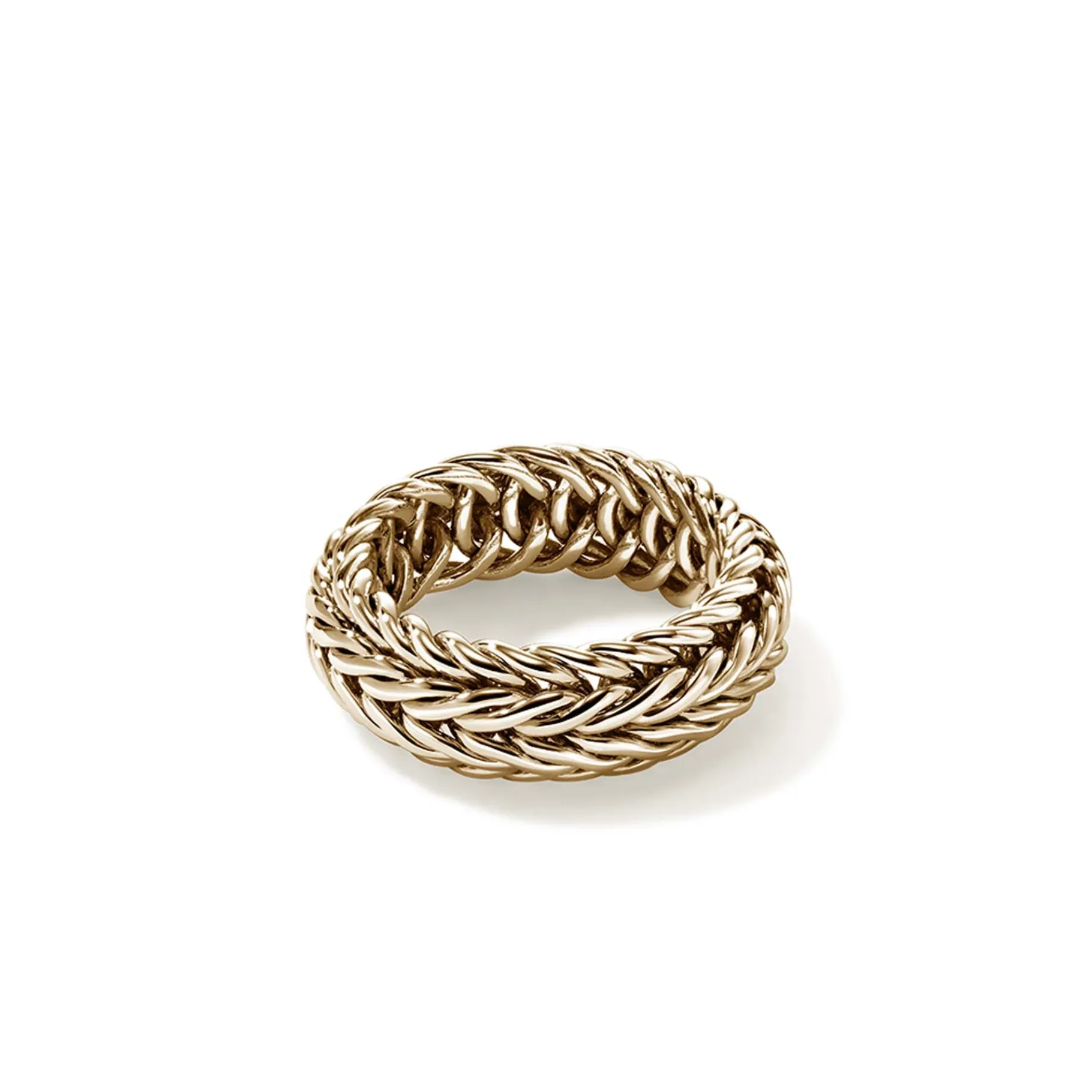 Women John Hardy Kami Chain Ring, Gold, Wide