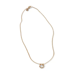 Women John Hardy Keyring Necklace, Gold, 2MM