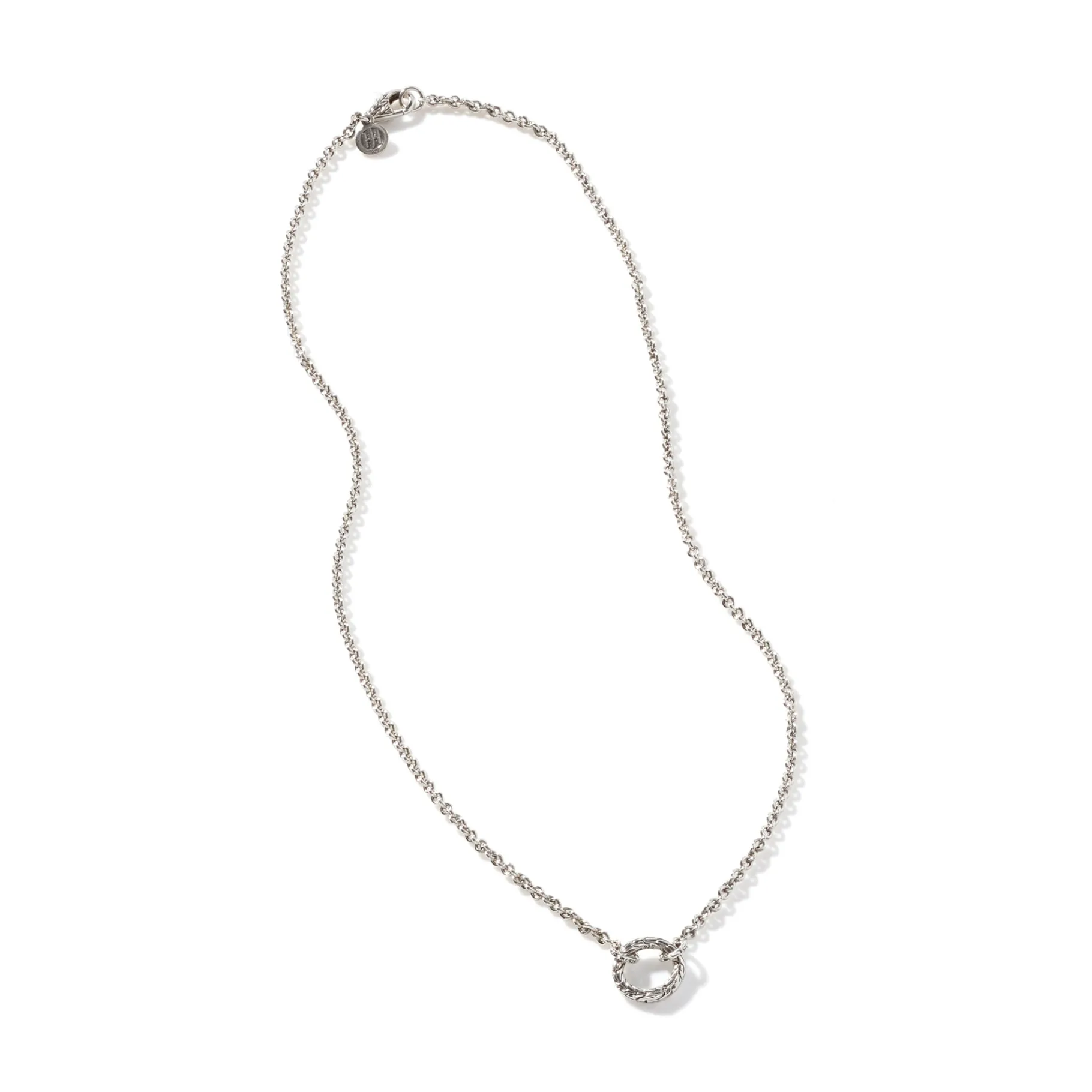 Women John Hardy Keyring Necklace, Sterling Silver, 2.45 MM