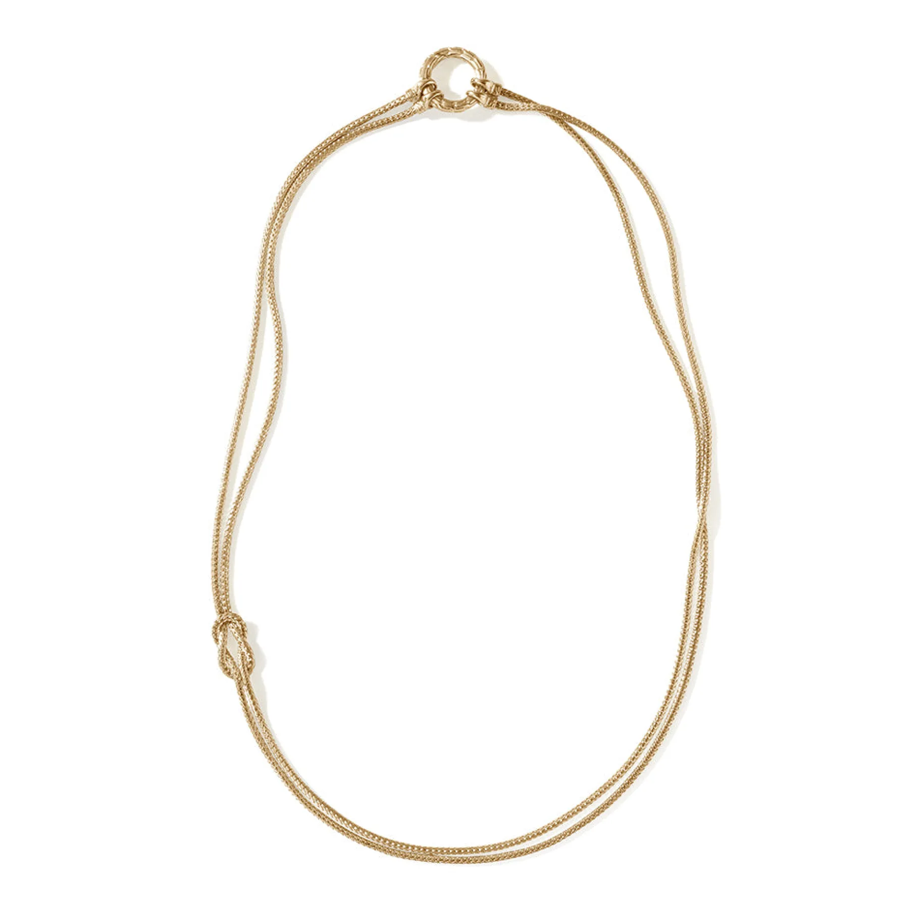 Women John Hardy Love Knot Convertible Necklace, Gold, 3.6MM