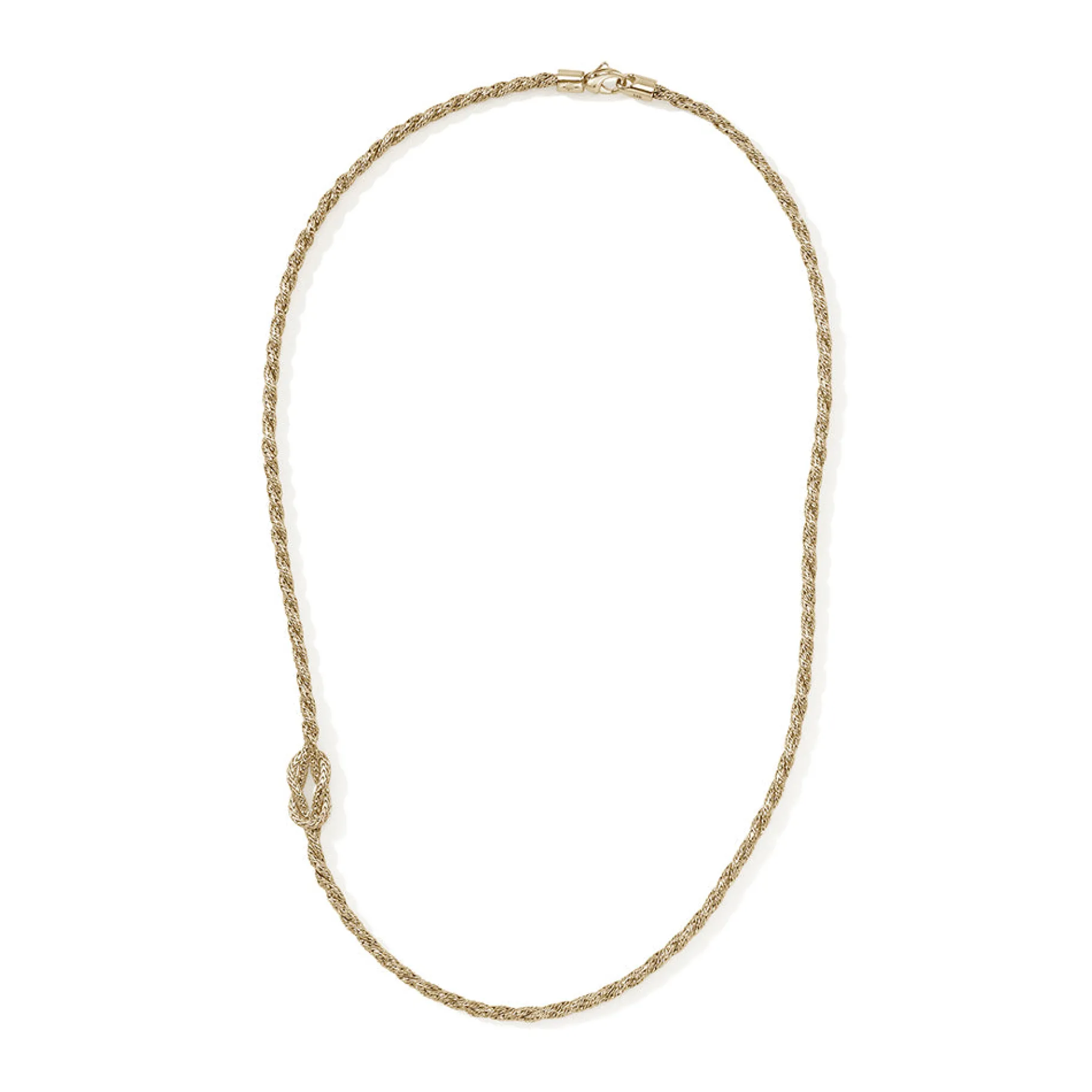 Women John Hardy Love Knot Necklace, Gold, 1.8MM
