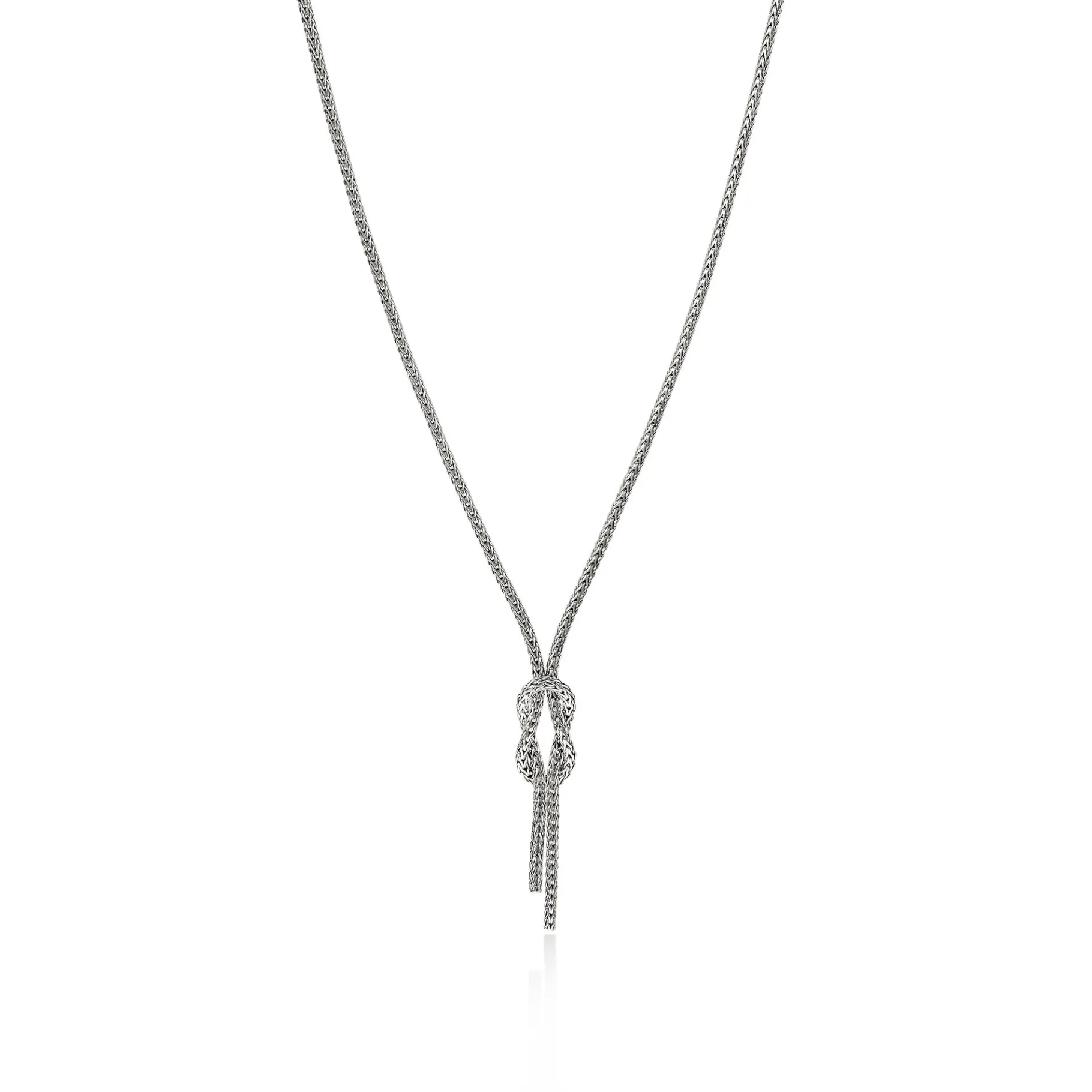 Women John Hardy Love Knot Y Necklace, Sterling Silver, 1.8MM