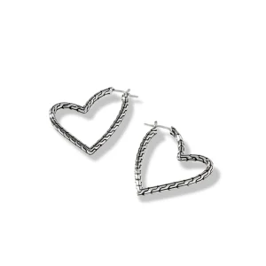 Women John Hardy Manah Hoop Earrings, Sterling Silver