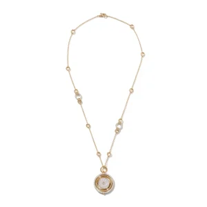 Women John Hardy Moon Door Necklace, Gold, Diamonds