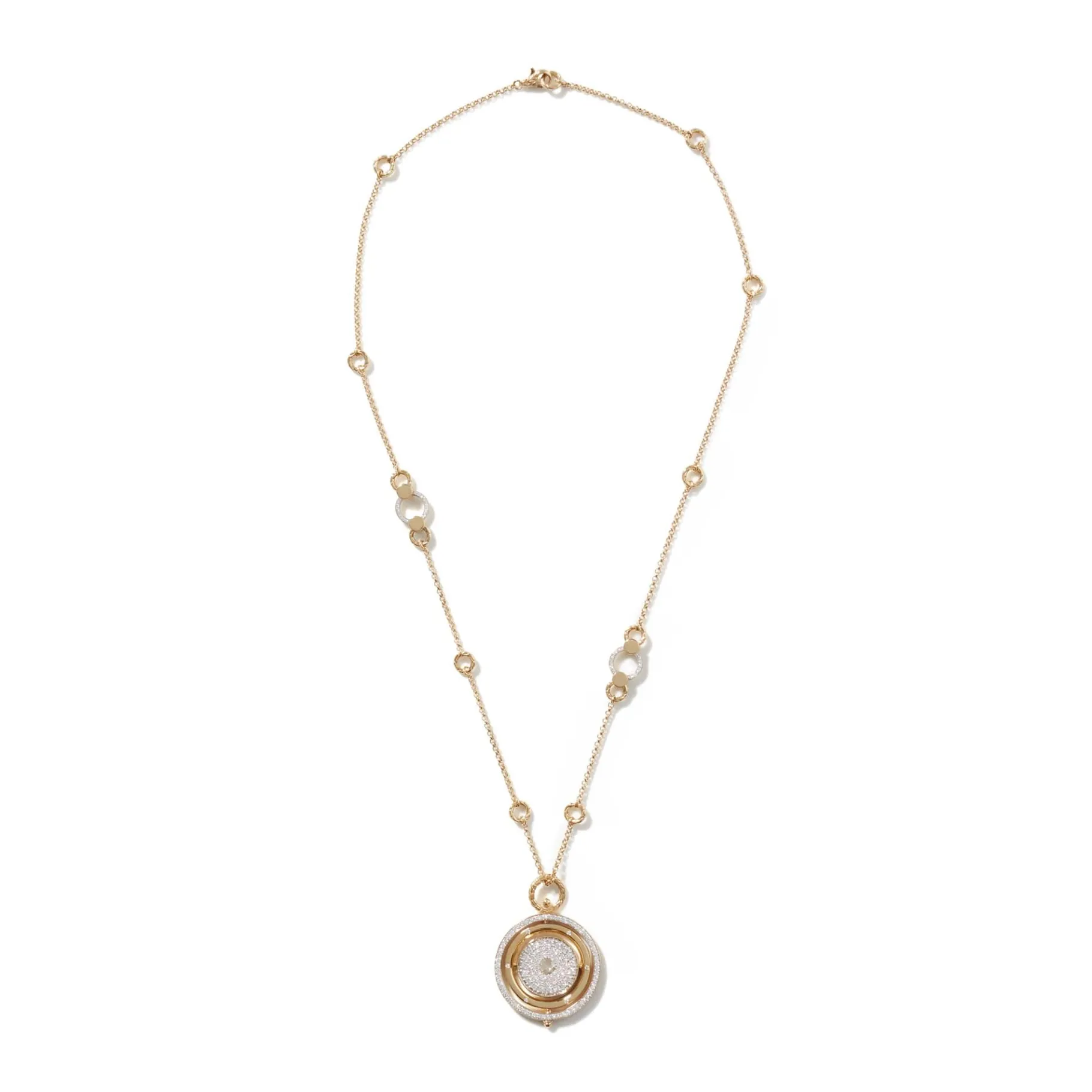 Women John Hardy Moon Door Necklace, Gold, Diamonds