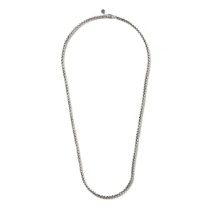 John Hardy Naga Box Chain Necklace, Silver, 3.7MM