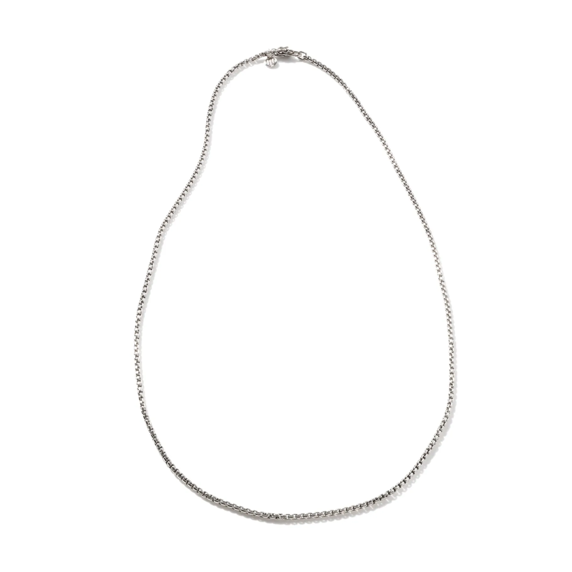 Women John Hardy Naga Box Chain Necklace, Silver, 2.7MM