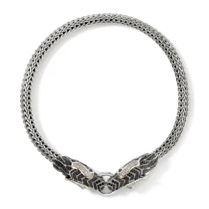 Women John Hardy Naga Choker, Gold, Silver, Diamonds