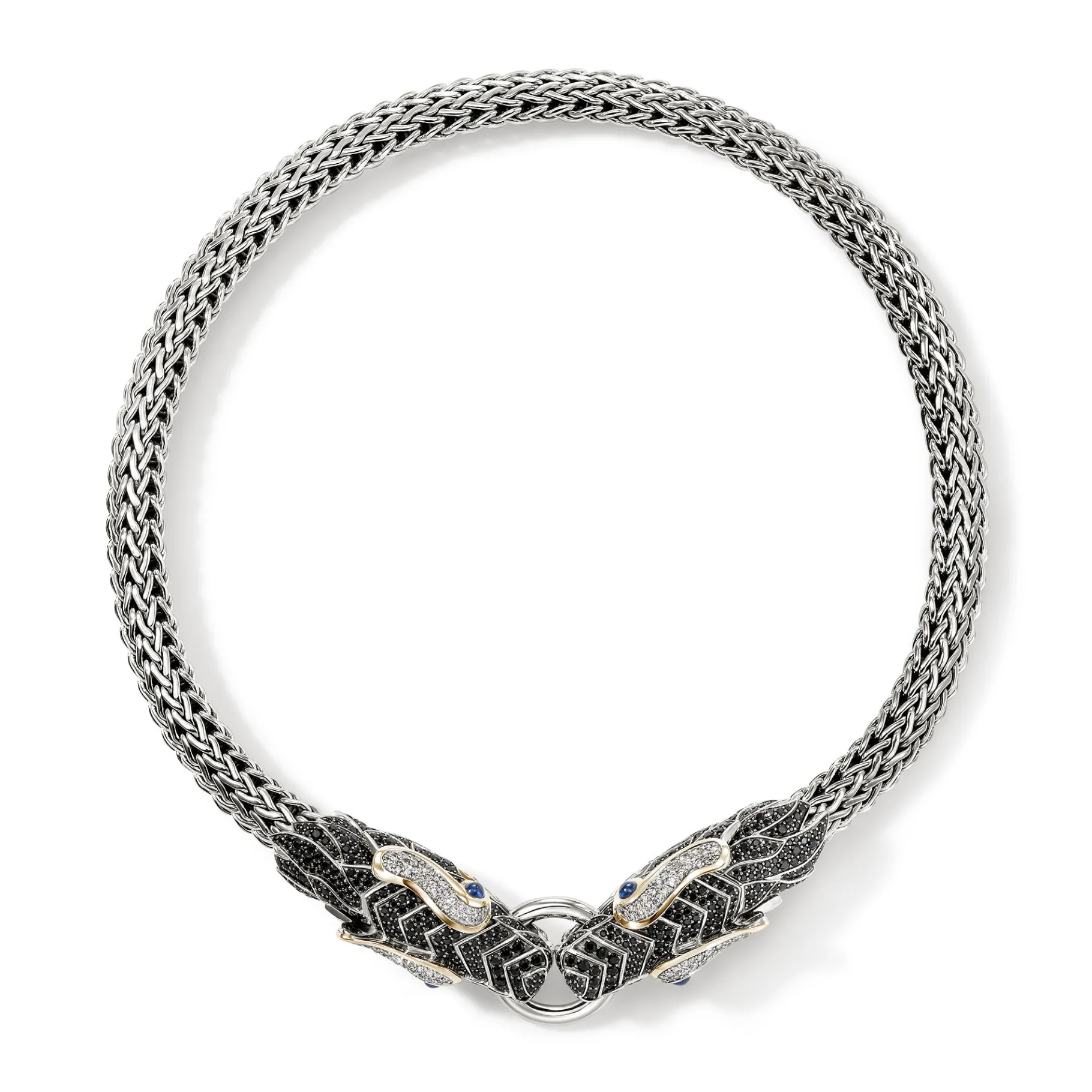 Women John Hardy Naga Choker, Gold, Silver, Diamonds