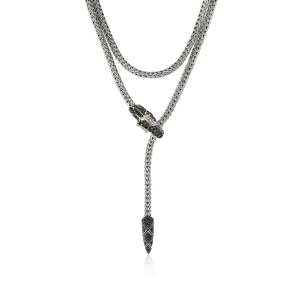 Women John Hardy Naga Lariat, Gold, Silver, Diamonds