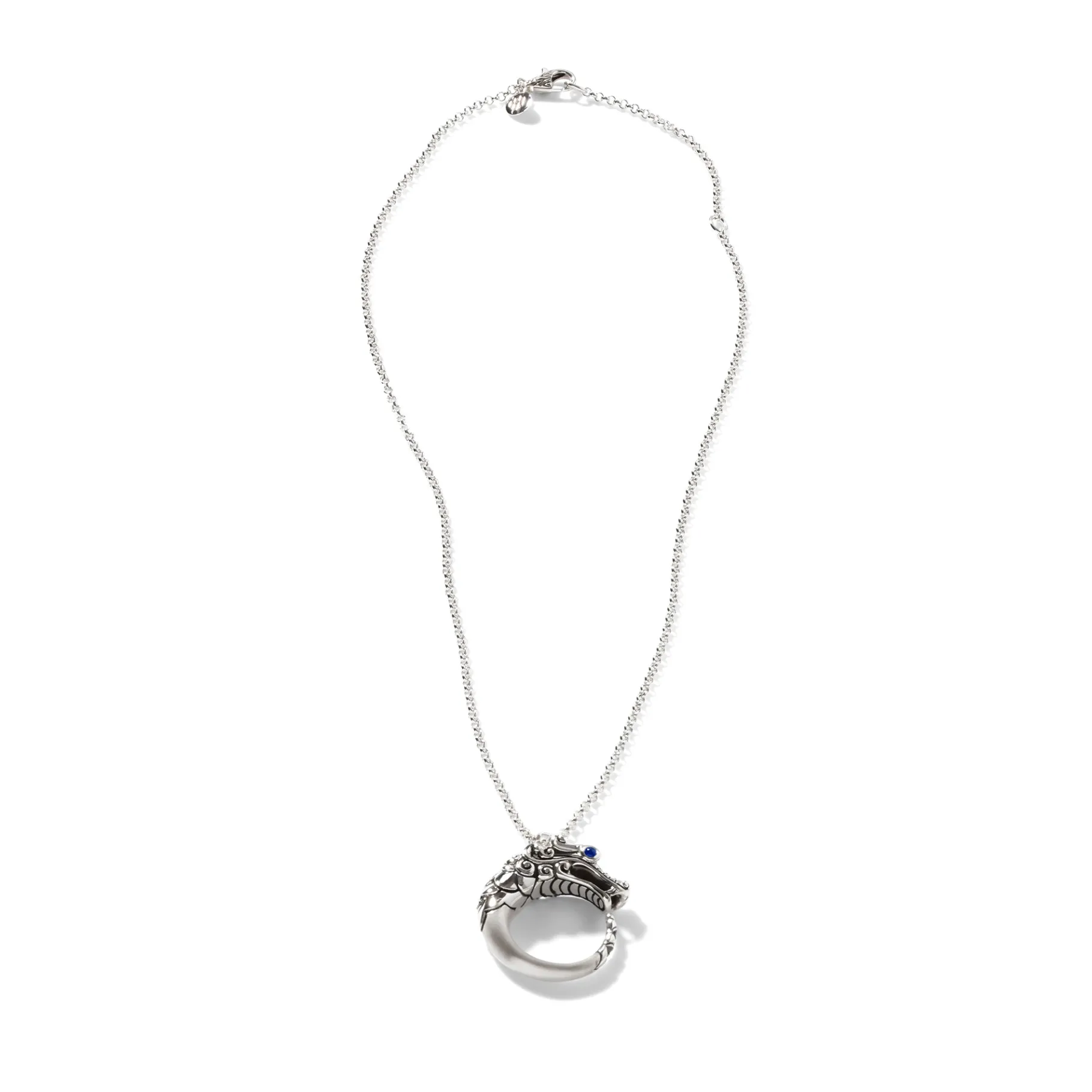 Women John Hardy Naga Necklace, Sterling Silver, Pavé
