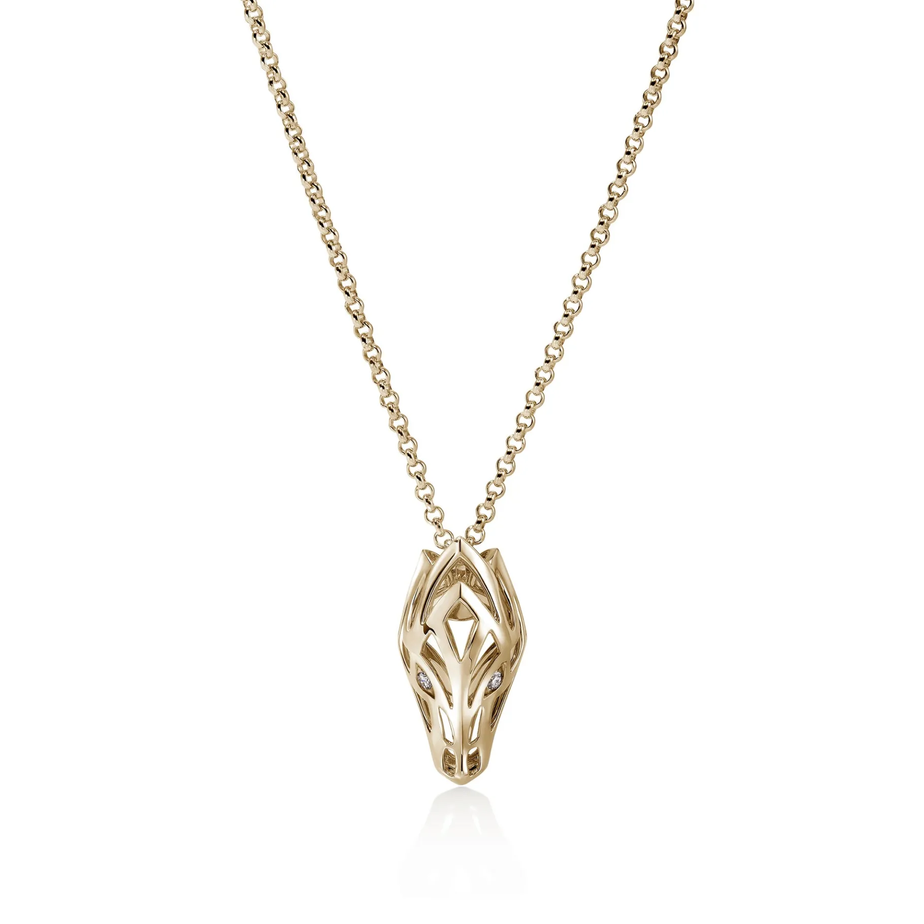Women John Hardy Naga Pendant Necklace, Gold