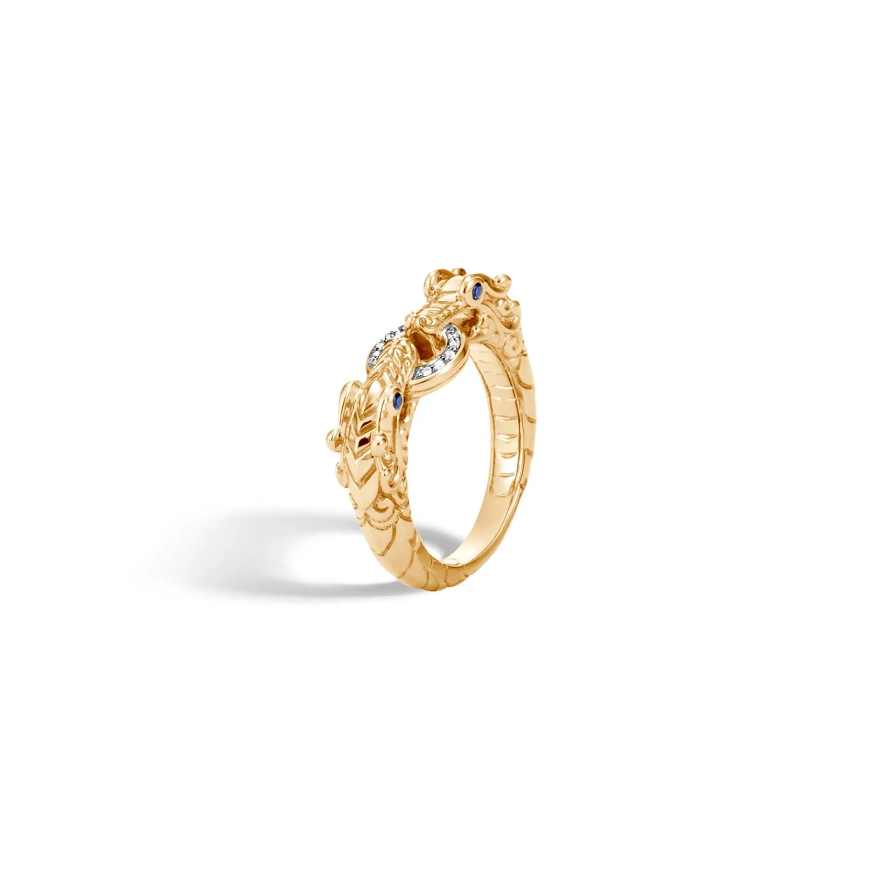 Women John Hardy Naga Ring, Gold, Diamonds