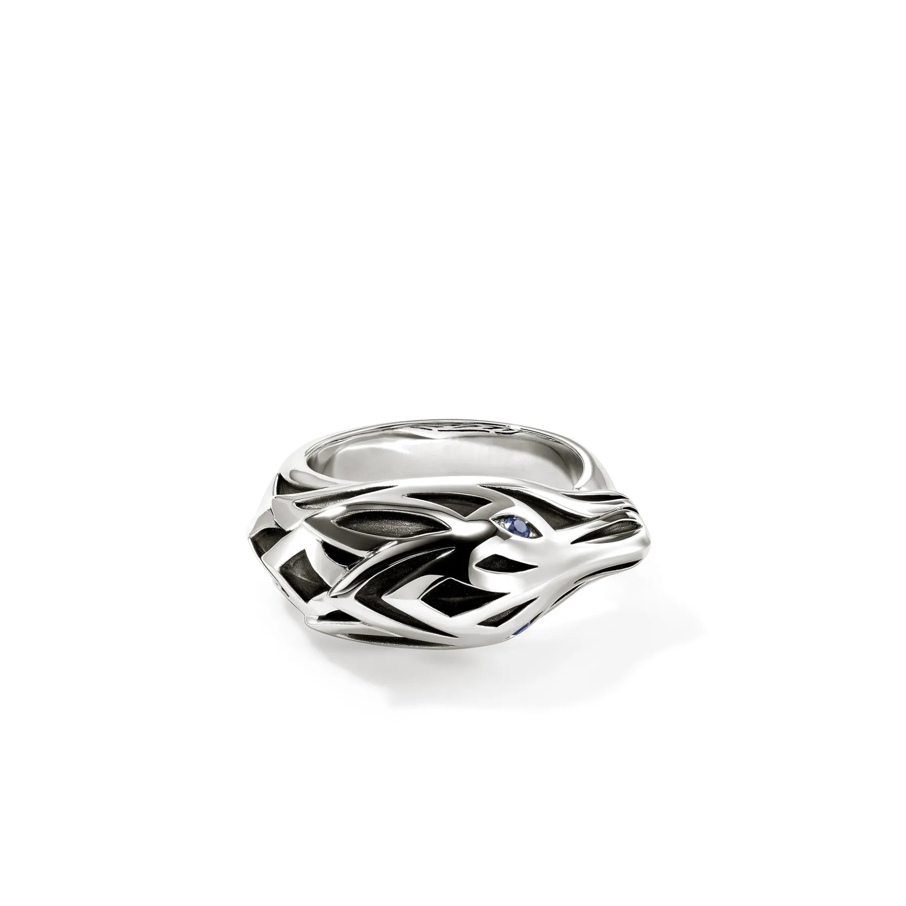 John Hardy Naga Ring, Sterling Silver, Blue Sapphire