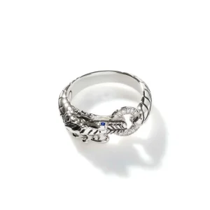 Women John Hardy Naga Ring, Sterling Silver, Diamonds