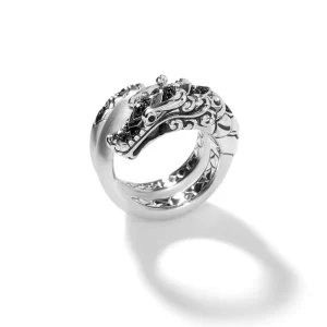 Women John Hardy Naga Ring, Sterling Silver, Pavé