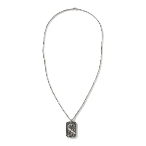 John Hardy Naga Tag Necklace, Sterling Silver