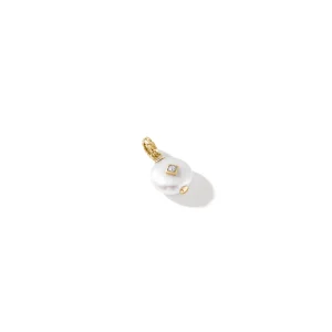 Women John Hardy Pearl Pendant, Gold, Diamond