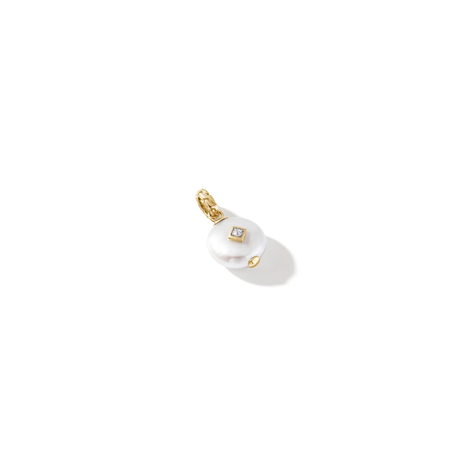 Women John Hardy Pearl Pendant, Gold, Diamond