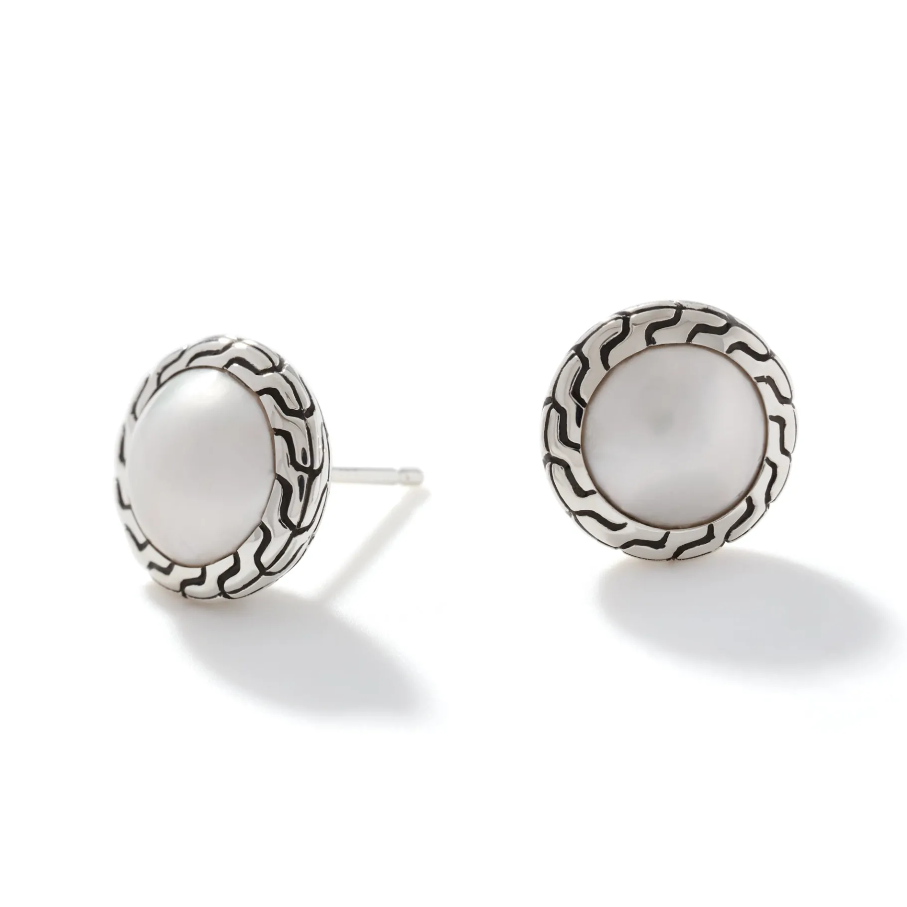 Women John Hardy Pearl Stud Earrings, Sterling Silver