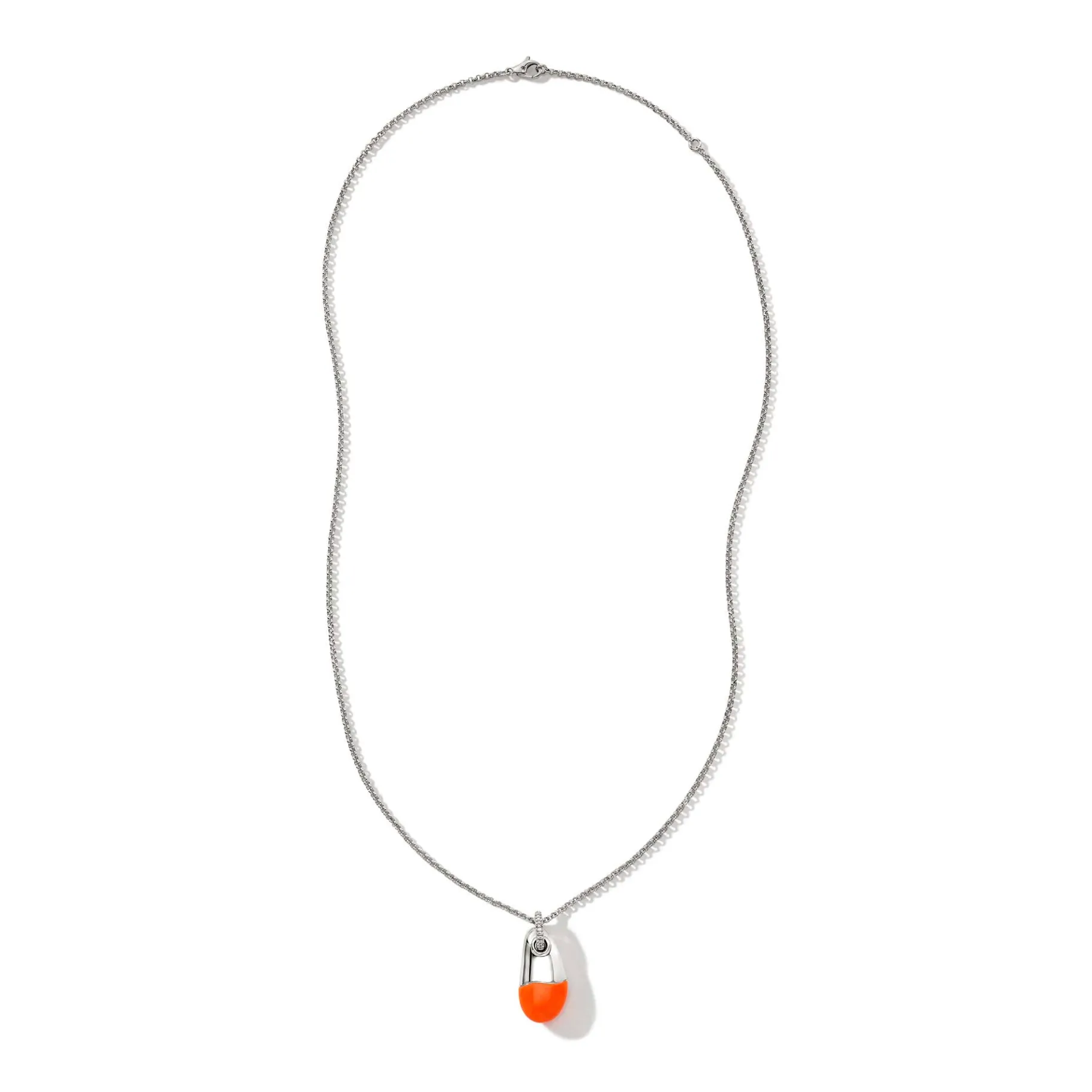 Women John Hardy Pebble Necklace, Sterling Silver, Diamonds