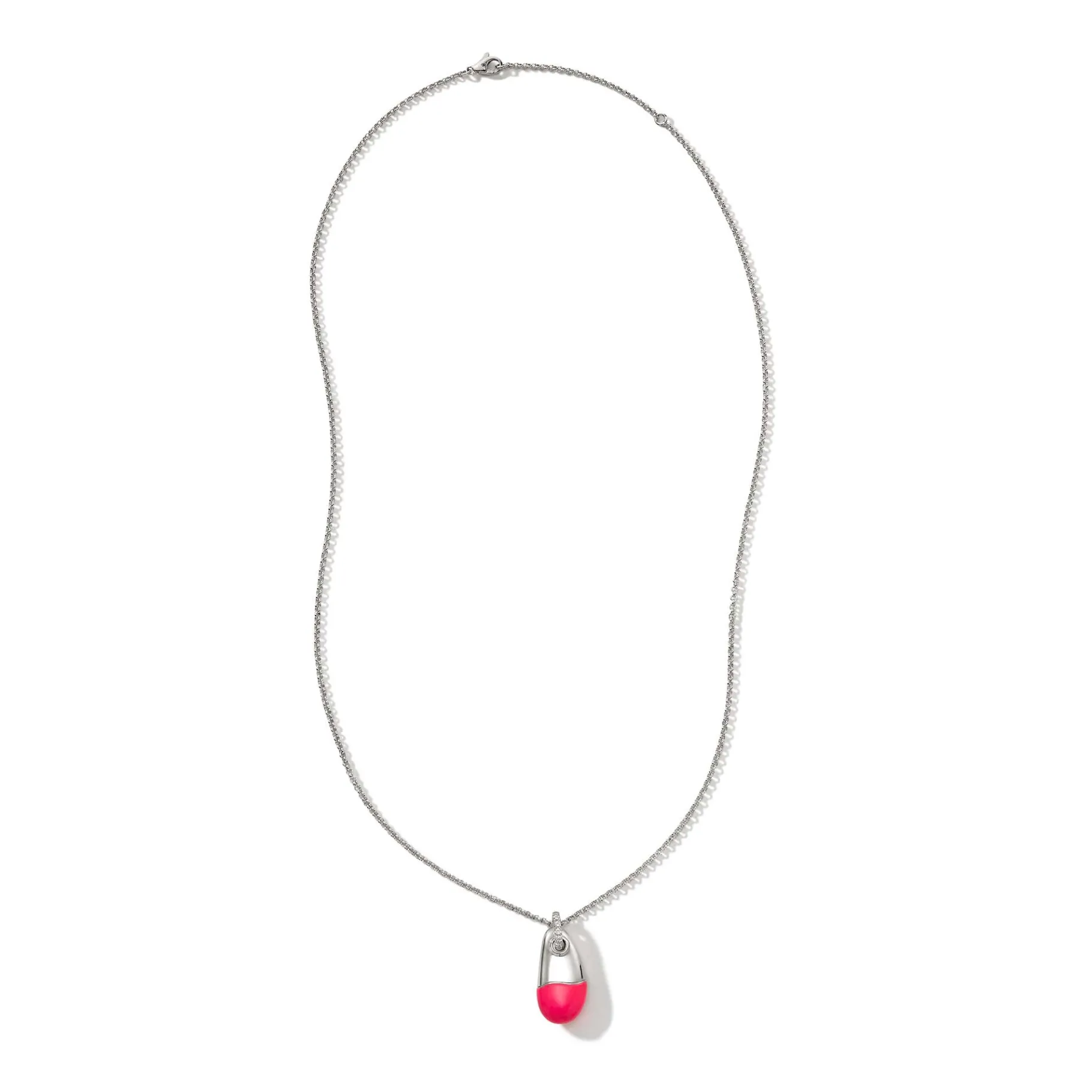 Women John Hardy Pebble Necklace, Sterling Silver, Diamonds