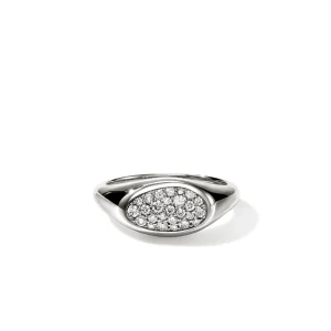 Women John Hardy Pebble Ring, Sterling Silver, Diamonds