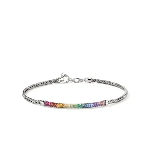 Women John Hardy Rainbow Bracelet, Sterling Silver, Gemstones