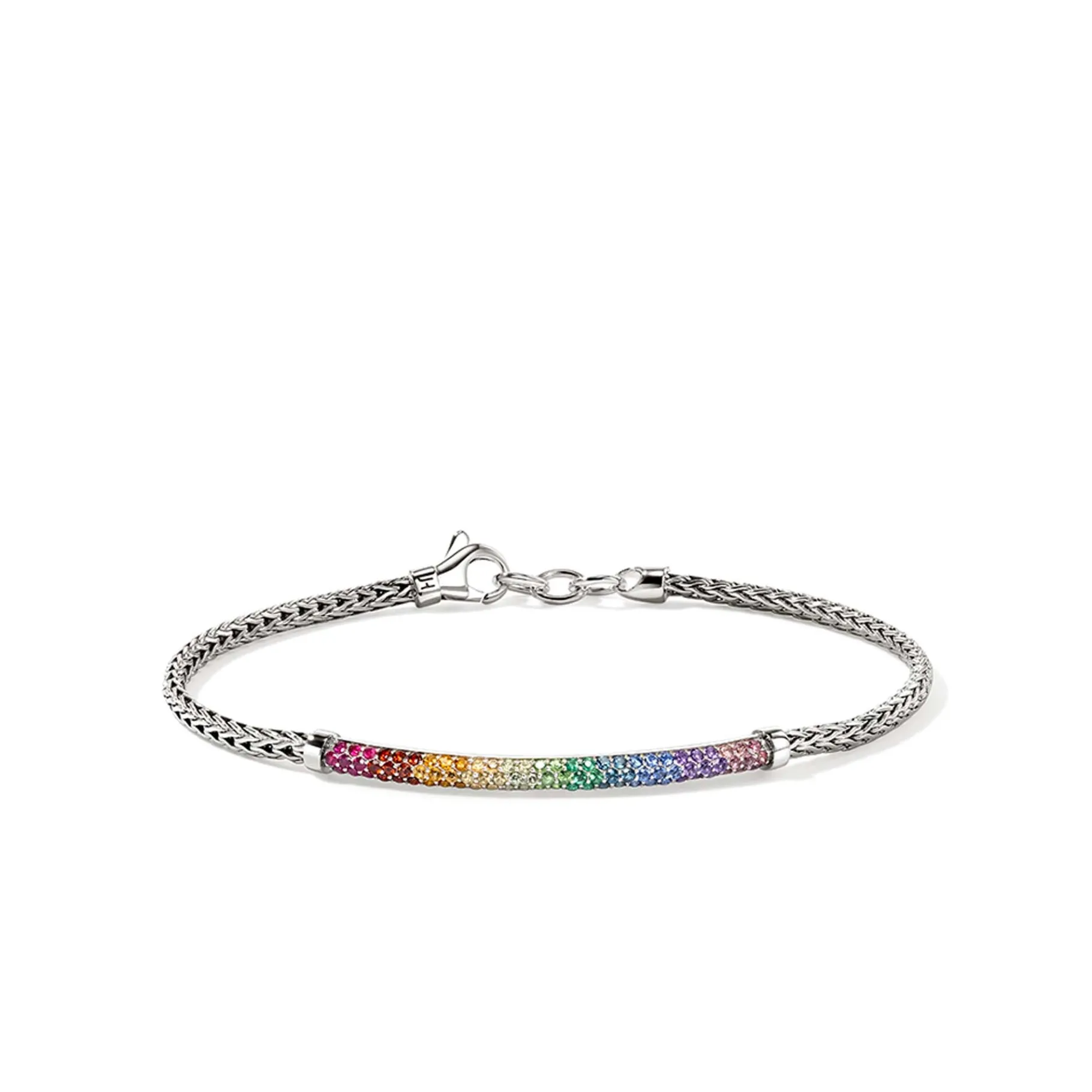 Women John Hardy Rainbow Bracelet, Sterling Silver, Gemstones