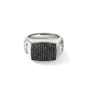 John Hardy Signet Ring, Sterling Silver, Gemstones