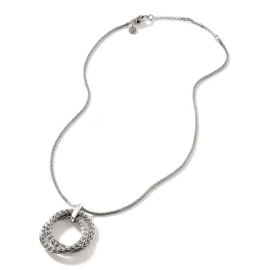 Women John Hardy Soft Chain Pendant Necklace, Silver, 1.8MM