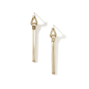 Women John Hardy Surf Drop Earrings, Gold