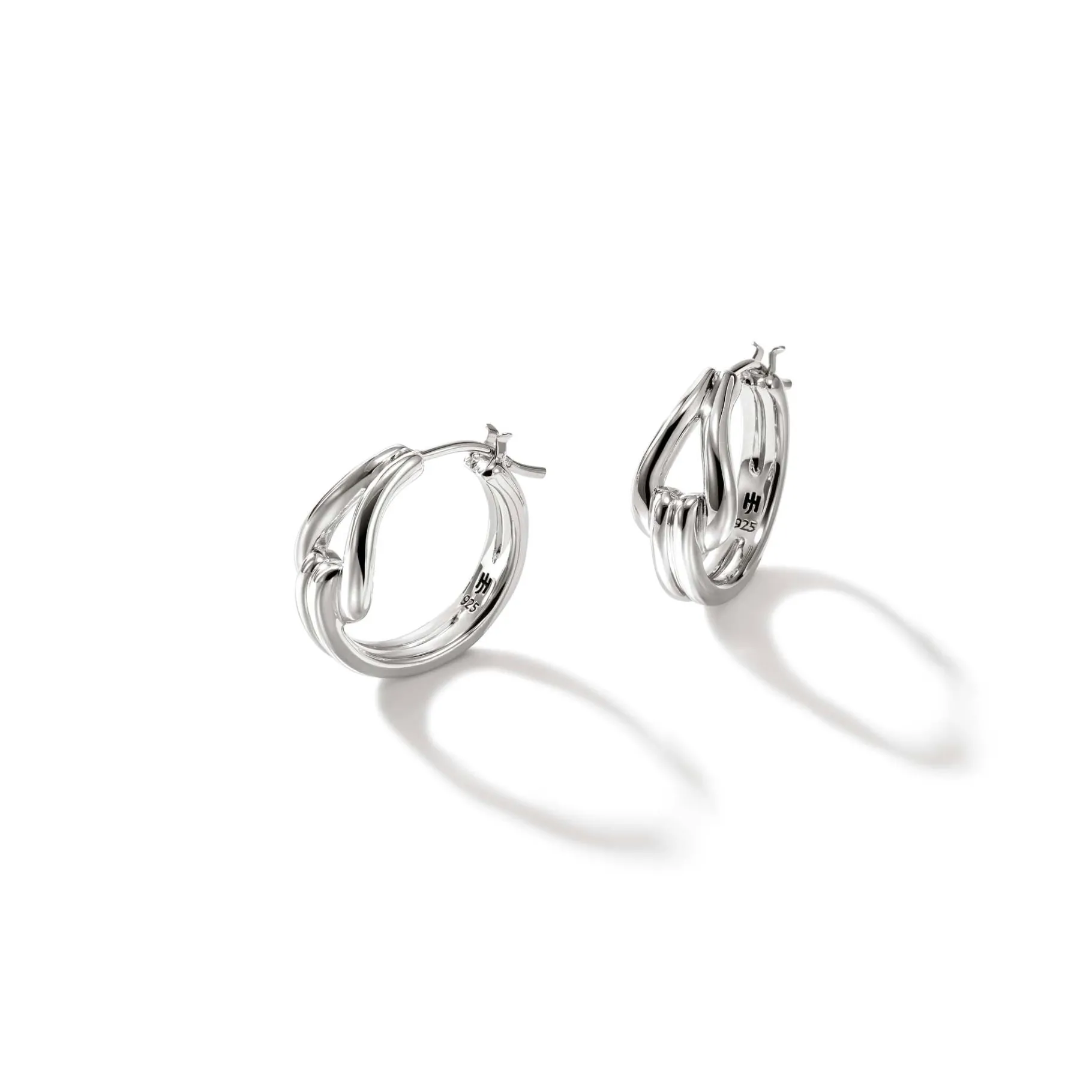 Women John Hardy Surf Hoop Earrings, Sterling Silver, Small