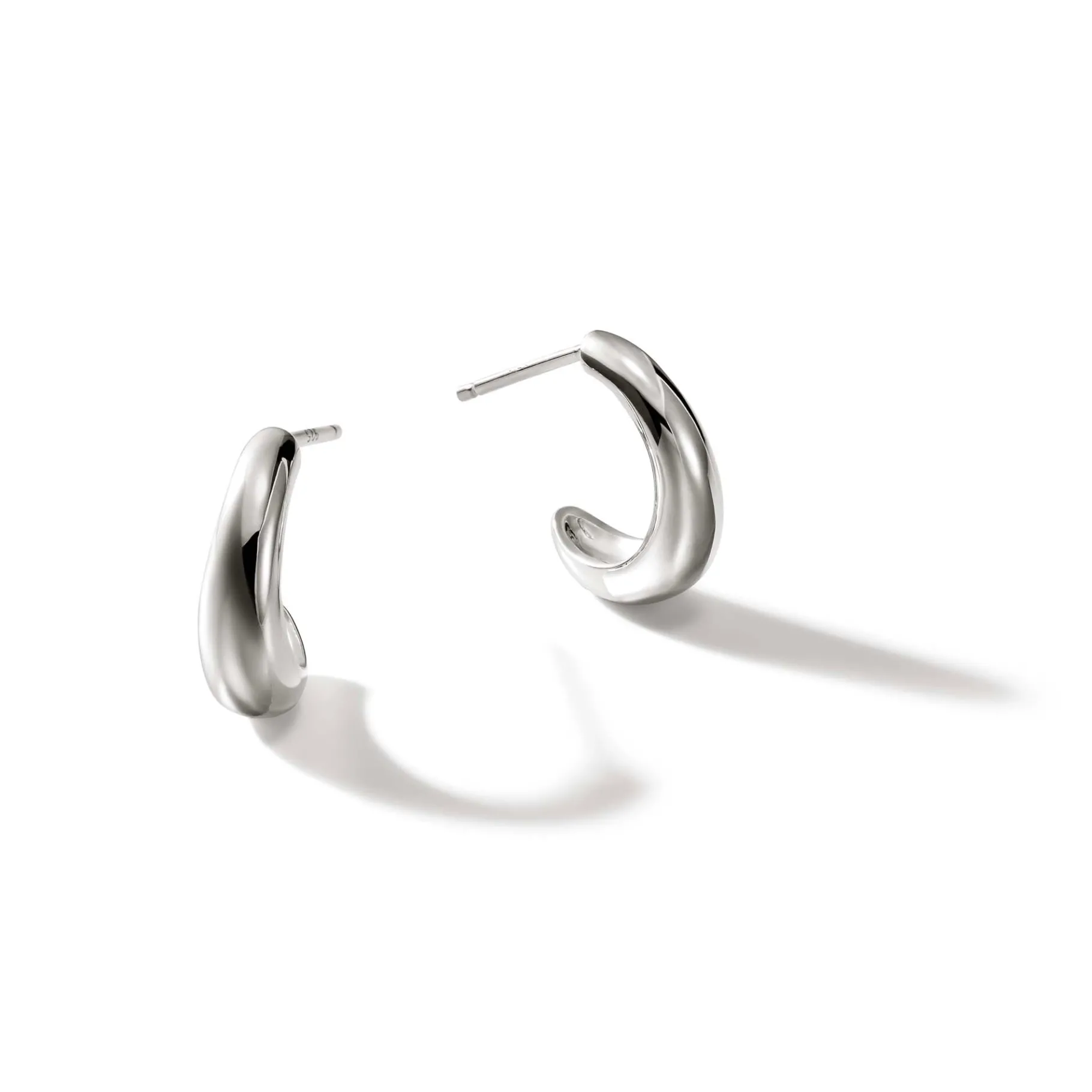 Women John Hardy Surf J Hoop Earrings, Sterling Silver, Small