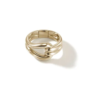 Women John Hardy Surf Link Ring, Gold