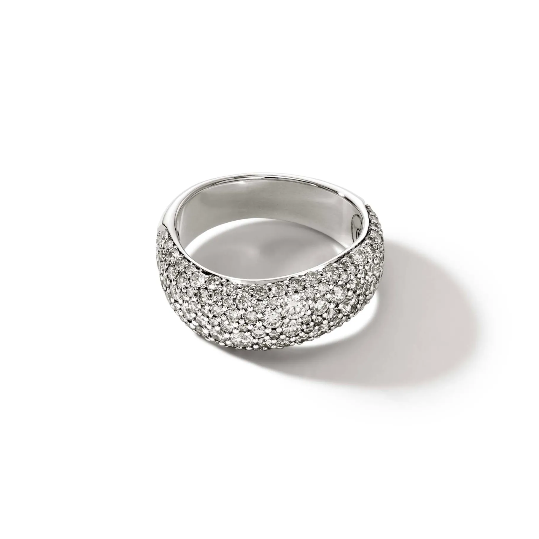 Women John Hardy Surf Ring, Sterling Silver, Diamonds, Wide