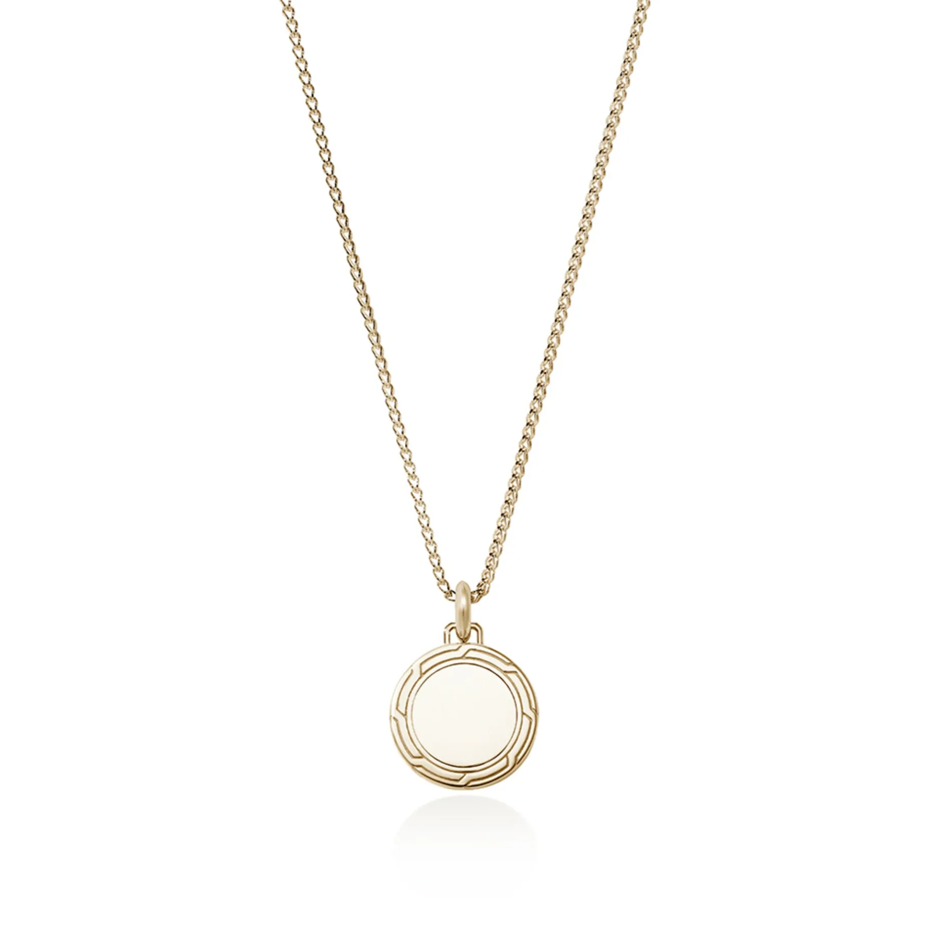 John Hardy Tag Necklace, Gold