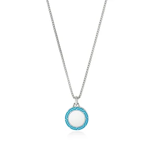 John Hardy Tag Necklace, Sterling Silver, Enamel