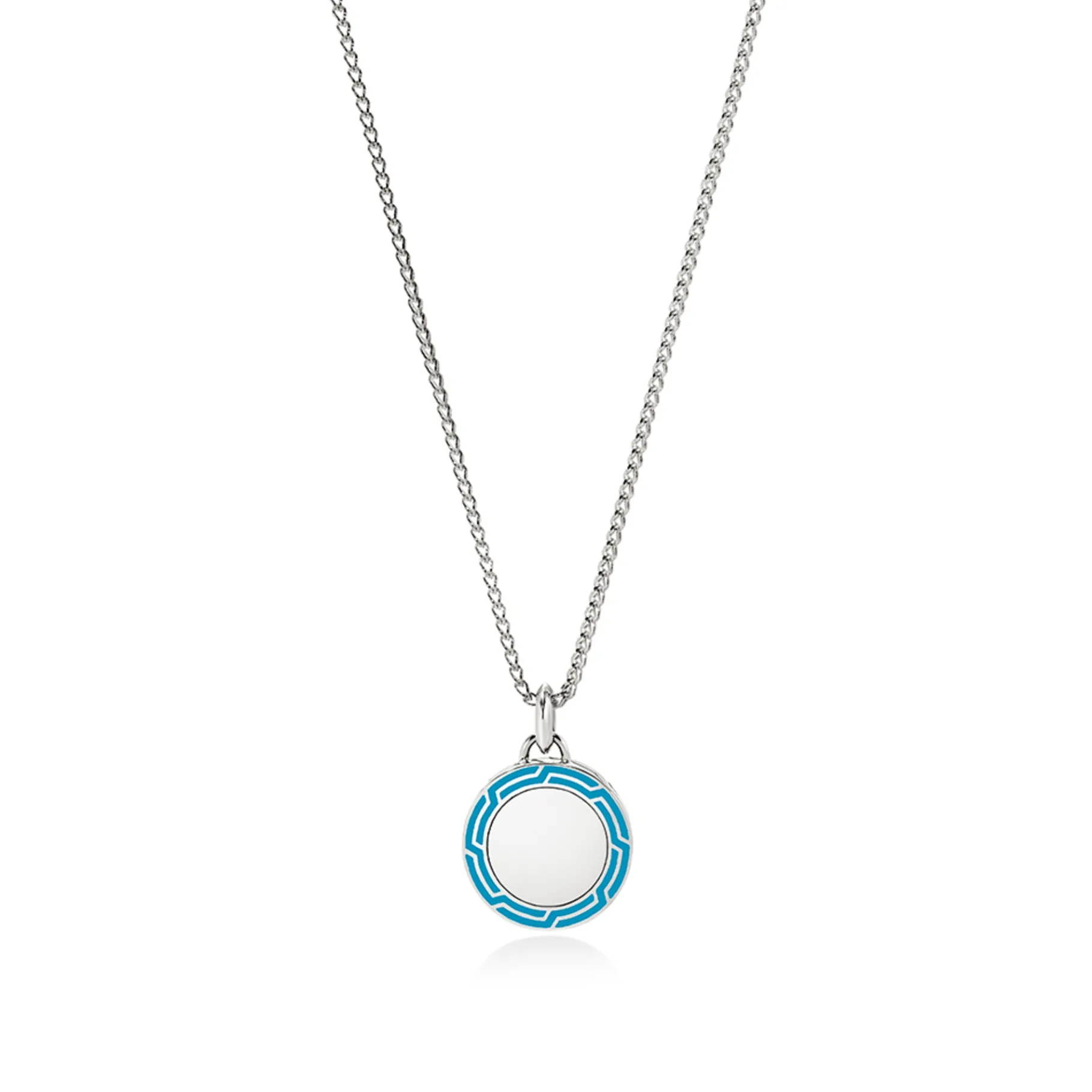 John Hardy Tag Necklace, Sterling Silver, Enamel