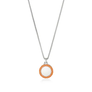 John Hardy Tag Necklace, Sterling Silver, Enamel