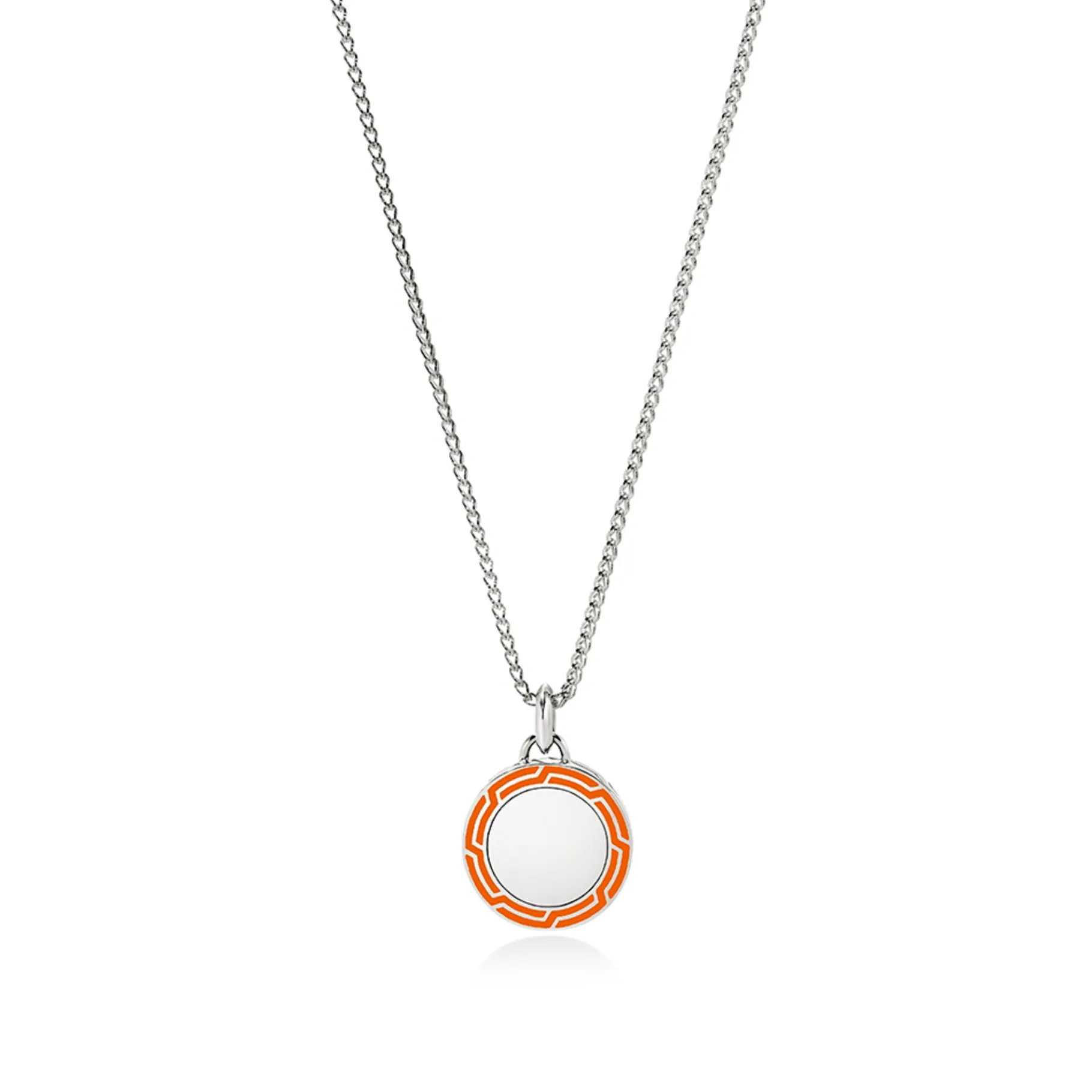 John Hardy Tag Necklace, Sterling Silver, Enamel