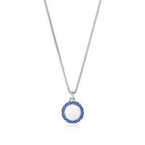 John Hardy Tag Necklace, Sterling Silver, Enamel