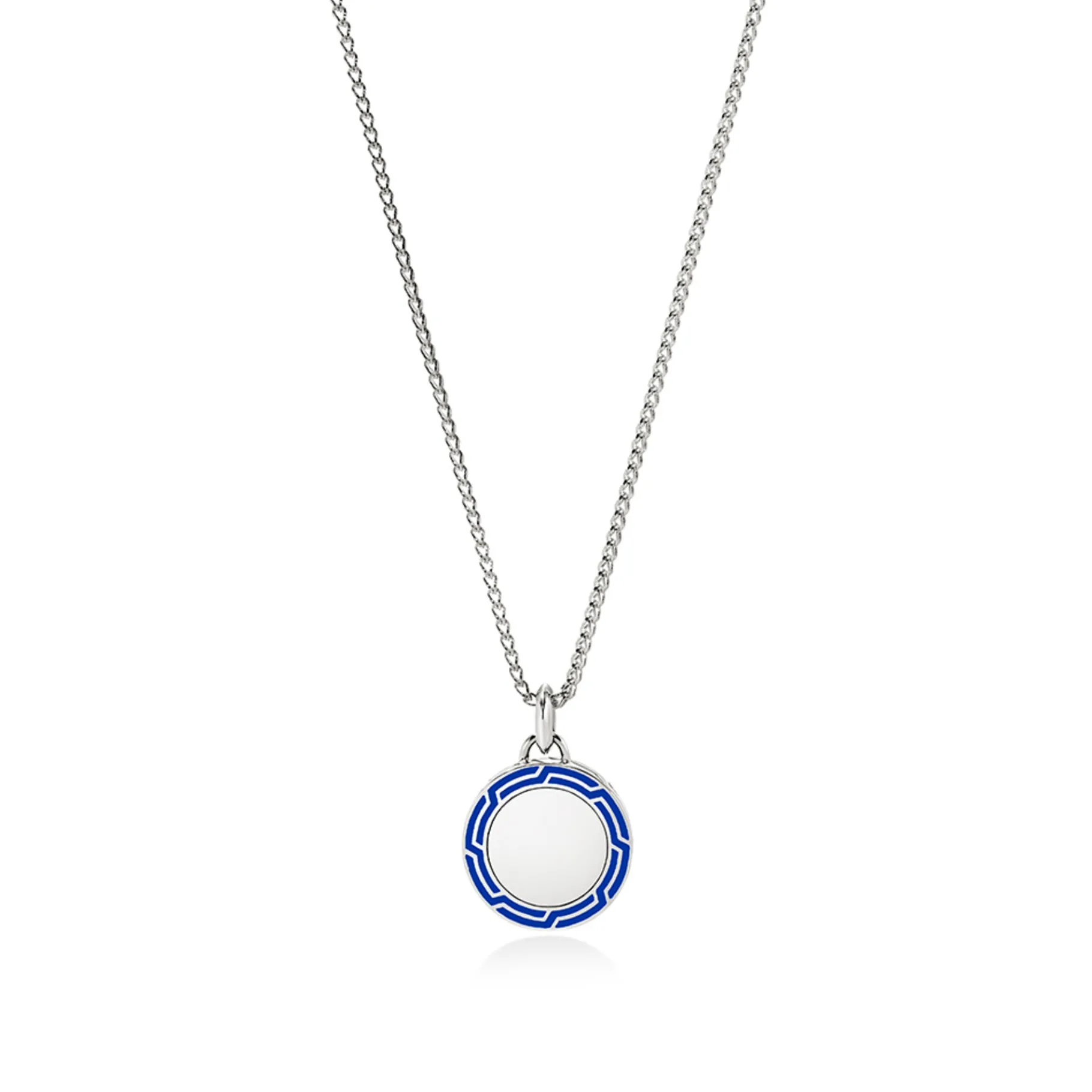 John Hardy Tag Necklace, Sterling Silver, Enamel