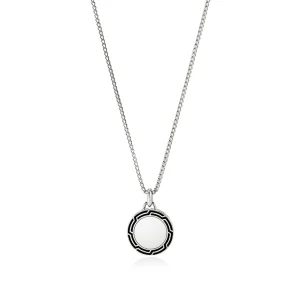 John Hardy Tag Necklace, Sterling Silver, Enamel