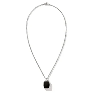 John Hardy Tag Pendant Necklace, Sterling Silver
