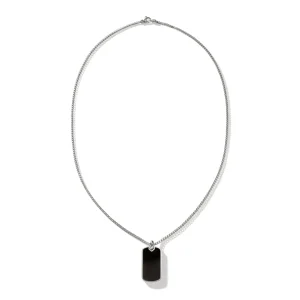 John Hardy Tag Pendant Necklace, Sterling Silver